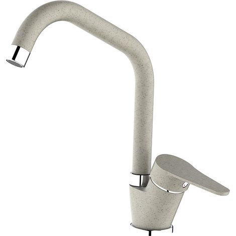 Miscelatore lavello bocca alta finitura pietra con risparmio acqua – Serie Allen (1/3)