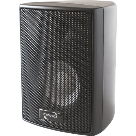 Enceintes Satellites, Paire d'enceintes compactes pour Tous systèmes Home cinéma et Audio, Peut se Fixer au Mur, Une étagère, Coloris Noir (1/4)