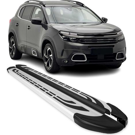 Marchepieds Latéraux pour Citroen C5 Aircross 2018-2025 Aluminium Gris 2Pcs
