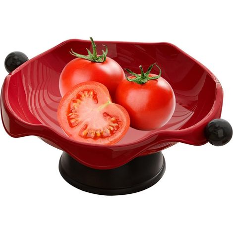 Présentoir à fruits avec Socle Surélevé Moderne et Égouttoir Plateau de service pour réceptions Pour , gâteaux, desserts, cuisine, salon, chambre, salle de bain (1/5)