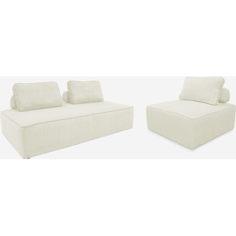 Sofá modular de pana, 3 plazas (1/5)