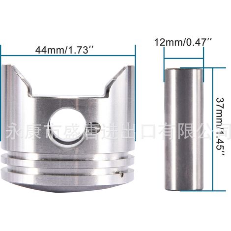 Kit de piston GOOFIT 44 mm pour mini-vélo 2 temps 49 cm3 44-6 (1/4)