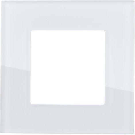 Cornice Vetro 1 Modulo Modern Bianco (1/4)