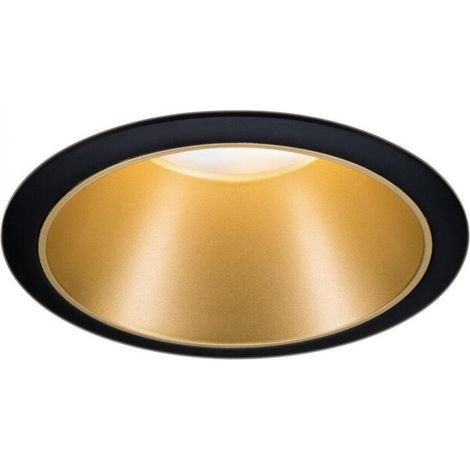 PAULMANN 93395 COLE - FOCO EMPOTRAR REDONDO - INTENSIDAD VARIABLE - NEGRO MATE, DORADO - FOCO EMPOTRAR EN ALUMINIO Y PLÁSTICO - (1/4)