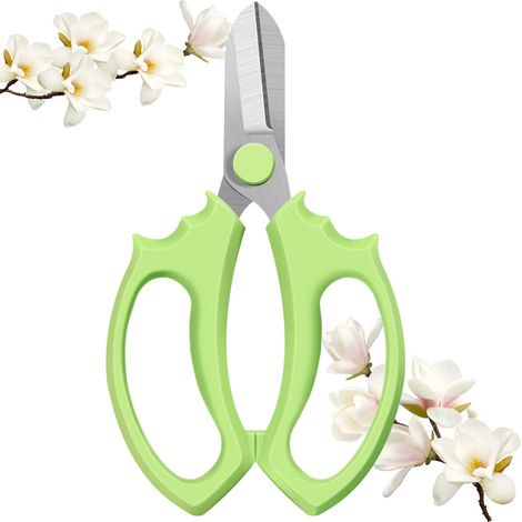 Ciseaux À Fleurs - Lame En Acier SK5 - Diamètre De Coupe 8 mm - Poignée Ergonomique Anti-dérapante En PP - Pour Arrangement Floral Et Taille De Plantes - 1 Pièce (1/5)