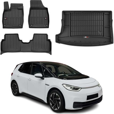 OMAC Kit Tapis de Sol et Coffre pour VW ID.3 2019-2022 TPE Noir (1/5)
