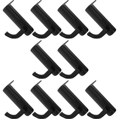 Lot de 10 Crochets Support pour Casque Audio et Écran Adhésifs Noirs Multifonctionnels Suspendre Casque sur Moniteur Gain de Place Bureau Rangement Pratique (1/5)