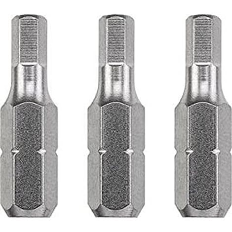 kwb 3 x Bits 25 mm Hex 4.0mm Industrial Steel 121404 (TQ 60 acciaio, ISO 1173, drive C 6.3) (1/3)