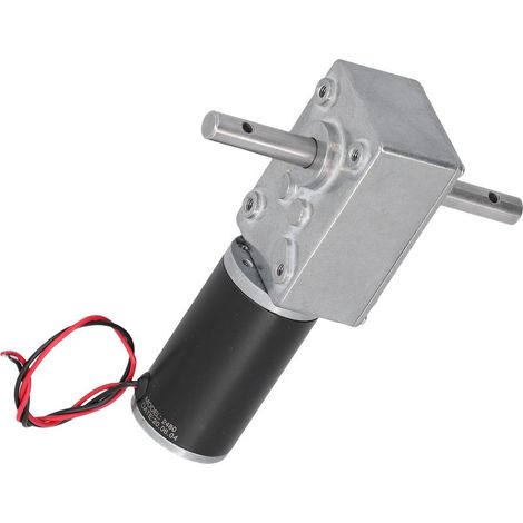 Moteur électrique à courant continu, boîtier métallique, arbre de sortie en acier inoxydable, faible frottement, faible consommation d'énergie, 12 V CC, 16 tr/min (1/5)