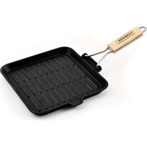 Kitchencook - Grill24 Tfi - Grill Carré Fonte D'aluminium 24 Cm - Revêtement Antiadhésif - Tous Feux Induction (1/5)