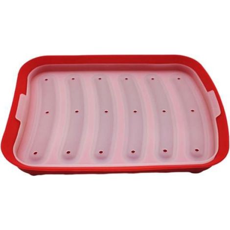 1 Moule à Saucisses, Antiadhésif, Silicone Alimentaire, 6 Cavités, Cuisine Maison (1/5)