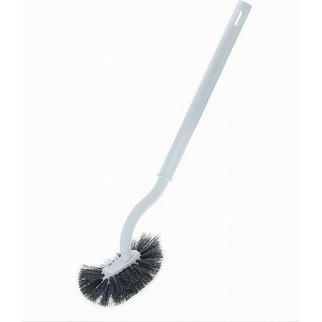 Cleafe - Scopino Wc Curvo Spazzola Con Manico Foro Per Pulizia Toilette Bagno 41 Cm 87620 - (1/2)