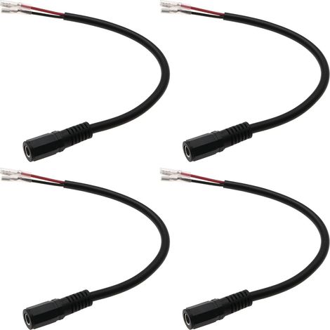 5521 auf 4,8 mm Köderboot-Batteriekabel, isoliertes Flachstecker-Endstück, 16 AWG, 10 Ah, kompatibel mit Waverunner (25 cm) (1/5)
