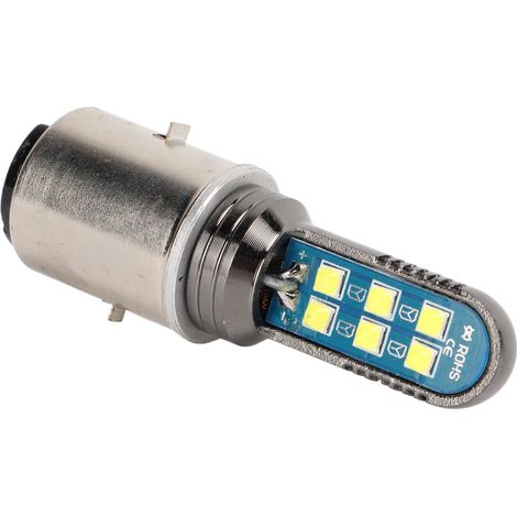 Phare LED BA20D 12LED pour Moto Scooter Électrique, Ampoule Double Claw 6500K, Éclairage Puissant, Remplacement Facile, 2 Pièces (1/5)