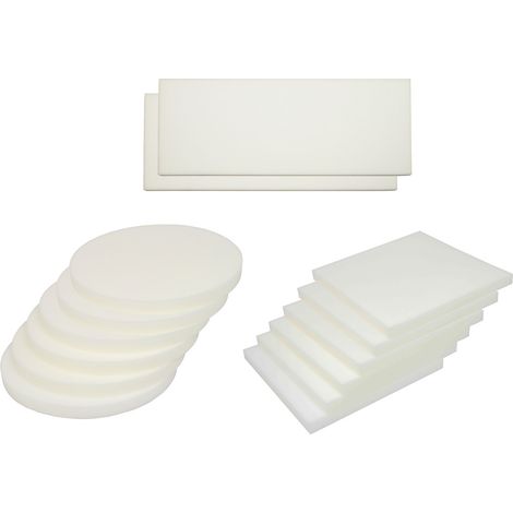 Set Imbottiture Cuscini Materassi Gomma Piuma In Varie Misure Made In Italy, misura50x50coloreImbottitura (1/5)