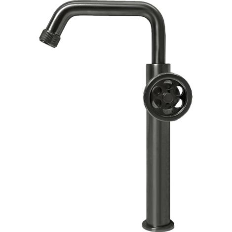 Essebagno Mitigeur lavabo haut Indus gris gun métal