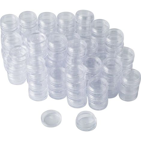 Ensemble Lawei de 108 petits pots cosmétiques transparents avec couvercles pour cosmétiques, baume à lèvres, crème, perles strass, 3 g (1/5)