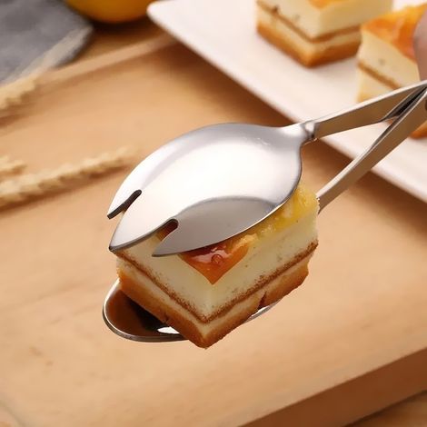 Dreiteiliges Edelstahl-Gastronomiebesteck in Scherenform, zum Kochen und Grillen, einteilig, zum Greifen von Salaten, Brot, Steaks, Nudeln und Grillgerichten, 8,26 Zoll lange Zange.