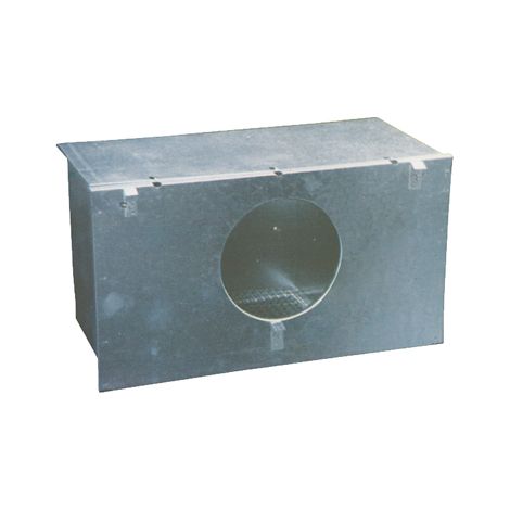 NIDO ESTERNO X GABBIA CONIGLI OMZ - ACCIAIO ZINC CM 45X24 H.CM 25- 2 pezzi