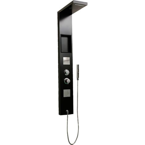 Colonna idromassaggio realizzata in Alluminio. Modello con finitura nera A-851 NERO (1/5)