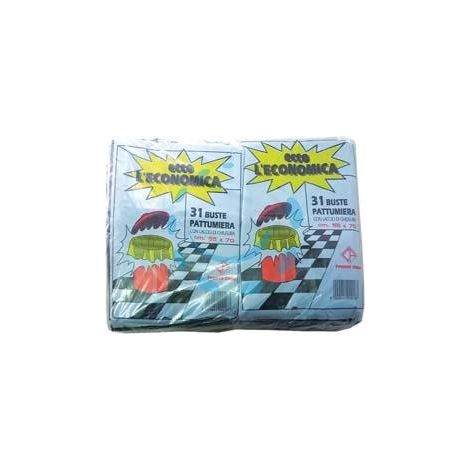 SACCO PATTUMIERA "ECCO L'ECONOMICA" NERO PZ.31 - cm.55x70 gr.400