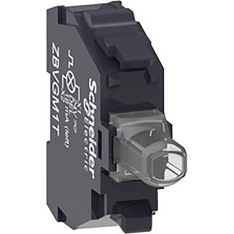 Elemento luminoso Ø22 - LED universale alta protezione, 110..240Vac, 300 VA a 230 VAC, 120 VA a 120 Vac a vite - ZBVGM1T