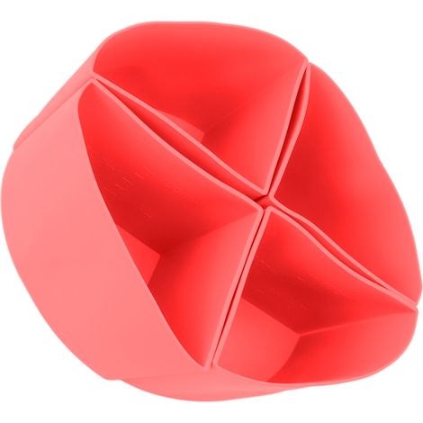 Doublure de séparation pour mijoteuse 4 en 1 en silicone réutilisable et étanche pour cocotte de 6 litres (rouge) (1/5)
