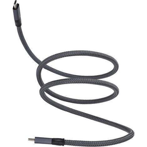 Cable de datos con interfaz tipo C, transferencia de datos ultrarrápida, salida de vídeo 4K, carga rápida, conectar y usar, seguro y estable, compatible con dispositivos USB-C, con electroimán.