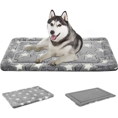 1 Tapis pour chien réversible, motif étoiles, lavable, confort chaud et frais, pour cage de 91,4 cm (1/5)