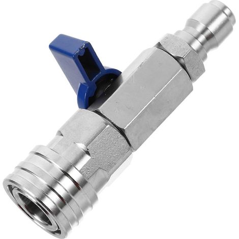 Lot de 5 raccords rapides à bille pour nettoyeur haute pression, compatibles avec les réservoirs d'eau - Pratiques et durables (1/5)