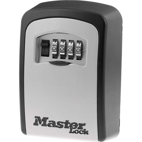 Master Lock Scatola di blocco a parete, Scatola di blocco a parete esterna per chiavi di casa, Cassaforte chiave con serratura a combinazione, 5401EC (1/6)
