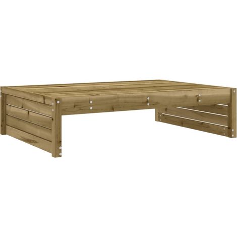 Repose-pied de jardin 120x80 cm bois de pin imprégné (1/5)