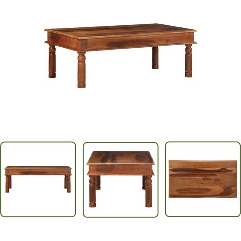 vidaXL Couchtisch 110x60x40 cm Massivholz Akazie (1/5)