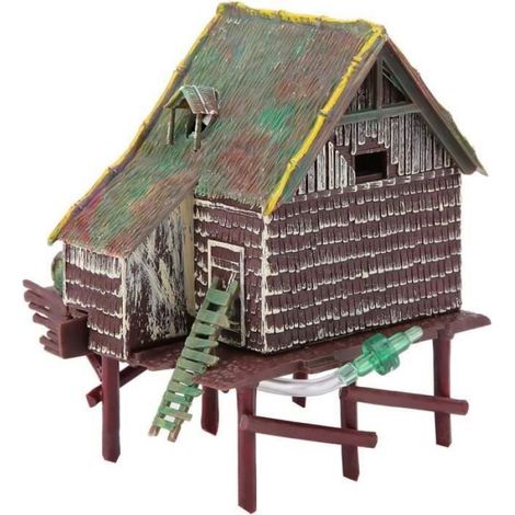 Roue à Eau pour Aquarium Décoration D'aménagement Paysager Cabane Pneumatique Aérée pour Aquarium ROUE D'EXERCICE RONGEUR (1/5)