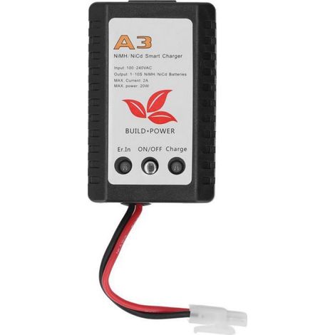 Chargeur Intelligent 20W pour Batteries NiMH/NiCd 6V-9.6V, Affichage LED, Prise UE 110-240V (1/5)