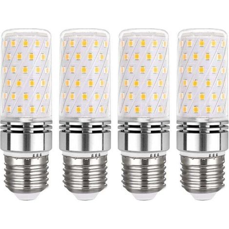 Ampoule E27 Mais LED 16W Blanc Chaud 3000K, 1450LM, 360° Lumière, Équivalent Halogène E27 100 Watt, AC 230V, Non-dimmable, Lampe LED E27 Mais Chaud pour Plafonnier, lot de 4 [Classe énergétique E] (1/4)