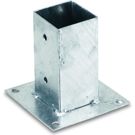 Confezione 2 Pz Ancoraggio Palo 12X12 cm per Pavimento Alce