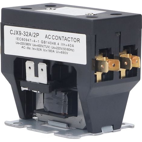Contacteur de climatiseur CJX9-2P-32A, contacteur de climatiseur 220 V CA (1/5)