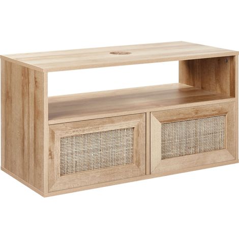 Wandmontierter Waschtischunterschrank ROSELL 86 cm Hellbraun