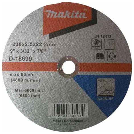 MAKITA D-18699 Metal cutting disc 230mm x 2.5mm x 22.23mm