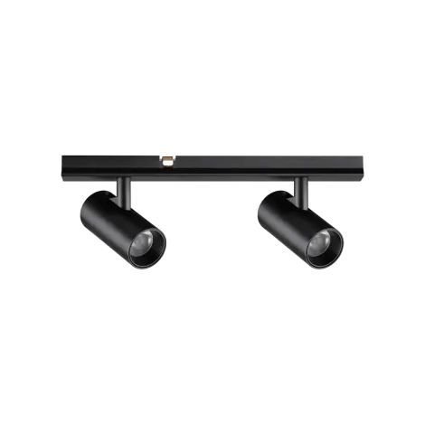 Ideal Lux Faretto Stick 2 luci LED integrato nero metallo