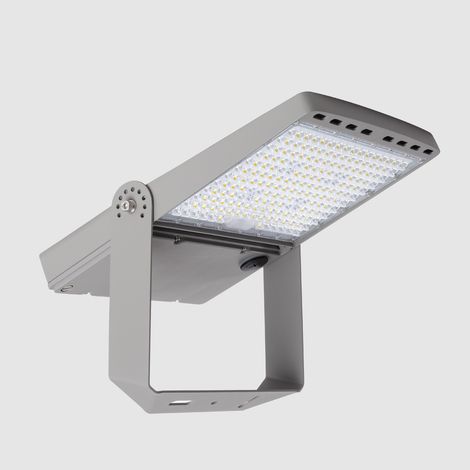 Foco Proyector LED un Módulo Premium 160lm/W IP66  Regulable 0-10V Pyros II 5000K Type 3 S1 130x60 Blanco Frío 150 W (1/5)