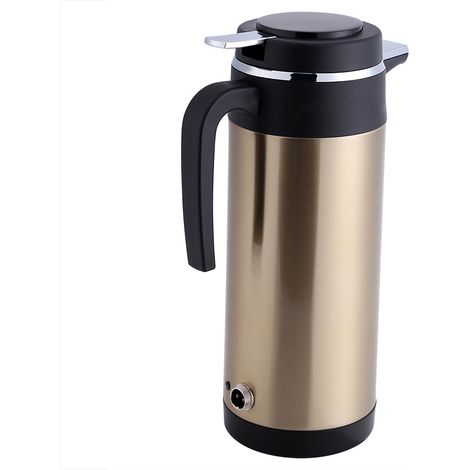 Mug chauffant électrique portable 12 V 1000 ml en acier inoxydable pour voiture et voyage (1/5)