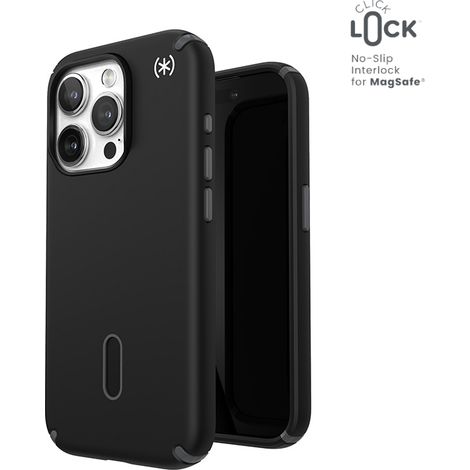 Funda Speck Presidio2 Pro ClickLock y MagSafe para iPhone 15 Pro (Negro / Gris pizarra / Blanco) (1/5)