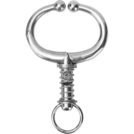 Anneau Nasal pour Bovins en Acier Inoxydable avec Ressort - Pince Nasale pour Taureau et Vache de Ferme (1/5)