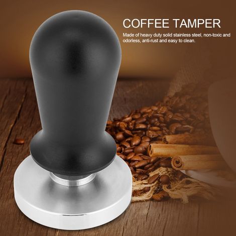 58 mm/51 mm Edelstahl-Kaffeetamper mit flacher Basis, Presswerkzeug für Espressobohnen, 51 mm (1/5)