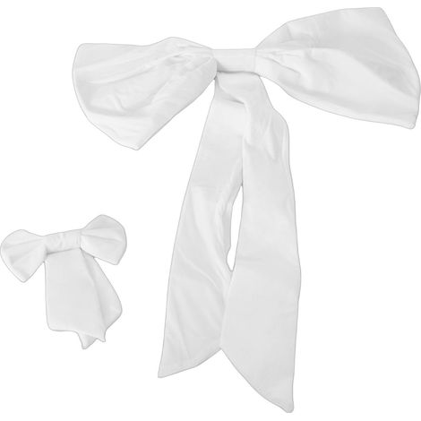 Grand Nœud Décoratif Mural pour Mariage Anniversaire Décoration Intérieure Élégante en Tissu Premium Style Romantique Durable (1/5)
