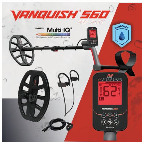 Minelab Metal Detector Multifrequenza VANQUISH 560 PRO PACK