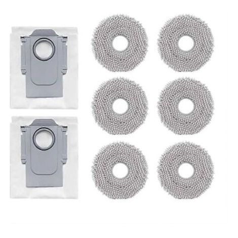 Sacs à poussière pour Roborock Q Revo, Qrevo Master, Qrevo MaxV, Qrevo Pro, Qrevo S, pièces détachées, chiffons, lingettes de nettoyage (1/5)