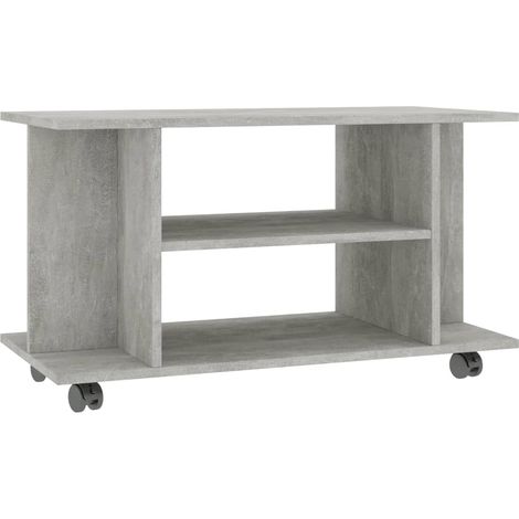 Maison Exclusive - TV-Schrank mit Rollen Betongrau 80x40x45 cm Ho